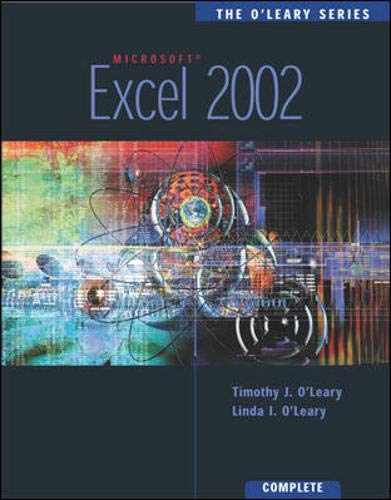 Image d'archives pour The O'Leary Series: Excel 2002- Complete mis en vente par AwesomeBooks