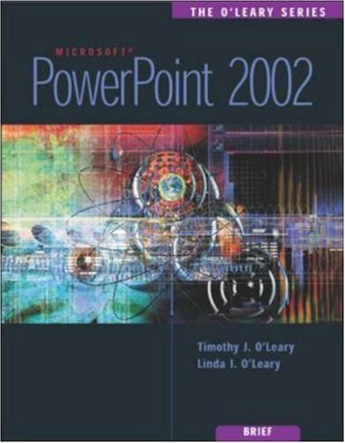Stock image for The O'Leary Series: PowerPoint 2002- Brief for sale by HPB-Red