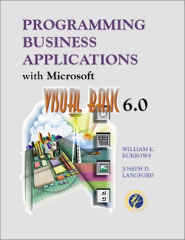 Stock image for Programming Business Applications With Microsoft Visual Basic 6.0 for sale by dsmbooks