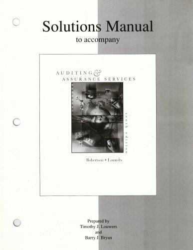 9780072476798: Solutions Manual: Sm Auditing