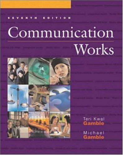 Imagen de archivo de Communication Works with Communication Works CD-ROM 1.0 a la venta por SecondSale