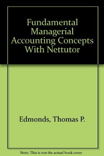 Stock image for Fundamental Managerial Accounting Concepts With Nettutor for sale by BooksRun