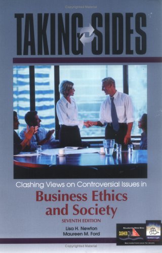 Imagen de archivo de Taking Sides: Clashing Views on Controversial Issues in Business Ethics and Society a la venta por Ergodebooks