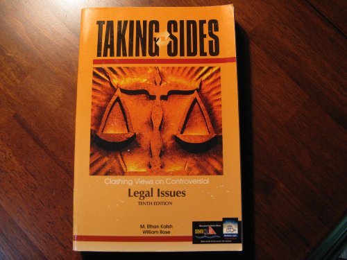 Imagen de archivo de Taking Sides : Clashing Views on Controversial Legal Issues a la venta por Better World Books