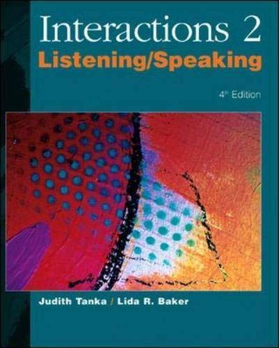 Imagen de archivo de Interactions 2: Listening/Speaking a la venta por ThriftBooks-Dallas