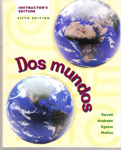 Stock image for Dos Mundos (Teachers Ed) for sale by HPB-Red