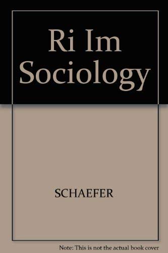Sociology: Instructor's Resourse Manual (9780072485141) by Richard T. Schaefer