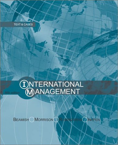 Imagen de archivo de International Management : Text and Cases a la venta por Better World Books