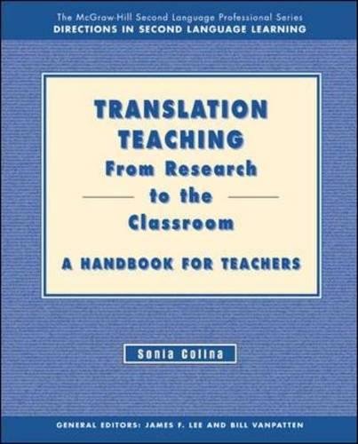 9780072487091: TRANSLATION TEACHING: FROM RESEARCH TO THE CLASSROOM - TEACHER'S HANDBOOK