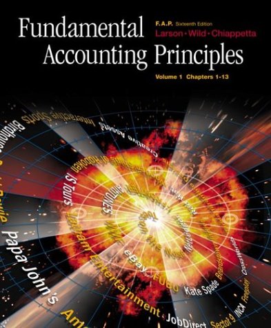 Beispielbild fr Fundamental Accounting Principles Volume 1, ch. 1-13, with FAP Partner Vol. 1 CD-ROM, Net Tutor & PowerWeb Package zum Verkauf von Wonder Book