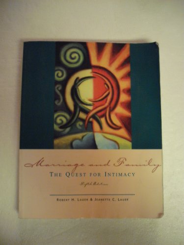 Beispielbild fr Marriage and Family : The Quest for Intimacy zum Verkauf von Better World Books