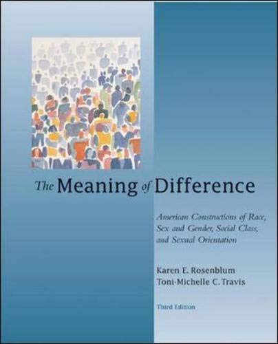 9780072487824: The Meaning of Difference: American Constructions of Race, Sex and Gender, Social Class, and Sexual Orientation