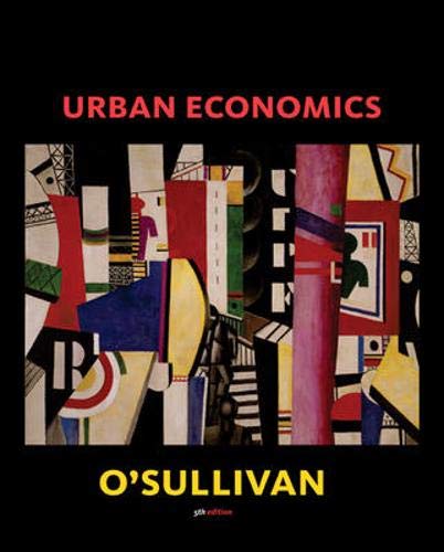 Beispielbild fr Urban Economics zum Verkauf von Jenson Books Inc