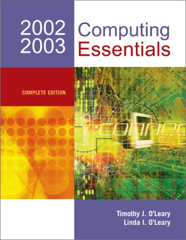 Stock image for 2002-2003 Computing Essentials for sale by Zoar Books & Gallery