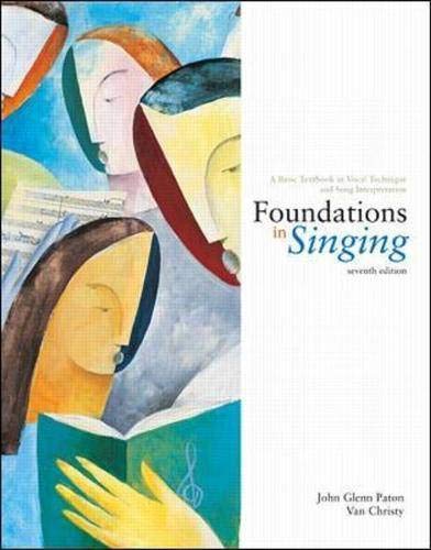 9780072492989: Foundations in Singing