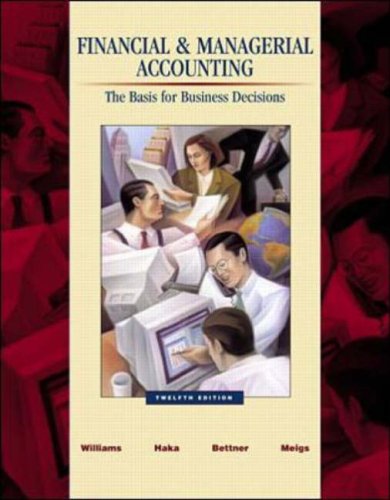 Financial & Managerial Accounting w/CD-ROM, NetTutor and Powerweb (9780072493962) by Williams, Jan R.; Haka, Susan F.; Bettner, Mark S.; Meigs, Robert F.; Bettner, Mark; Haka, Sue