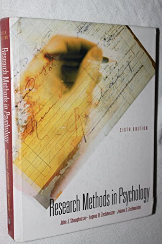 Beispielbild fr Research Methods In Psychology zum Verkauf von Irish Booksellers