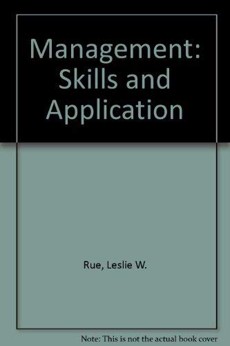 Stock image for Management. Skills and Application for sale by Blue Heron Books
