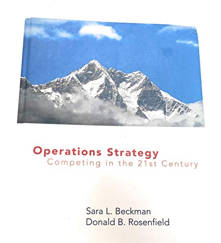 Stock image for Operations Strategy: Competing in the 21st Century (Operations Series) for sale by More Than Words