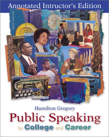 Stock image for Public Speaking for College and Career - Annotated Instructor's Edition for sale by HPB-Red