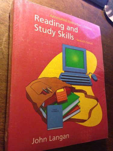 9780072503241: Annotated Instructor's Edition to Accompany Reading and Study Skills (Langan Series)