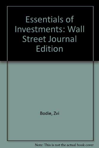 9780072503685: Essentials of Investments