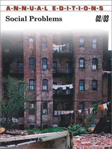 Beispielbild fr Annual Editions: Social Problems 02/03 zum Verkauf von Wonder Book