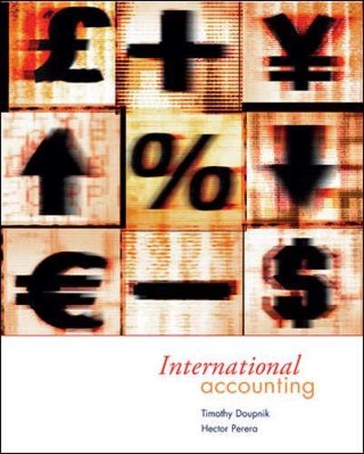Beispielbild fr International Accounting zum Verkauf von Wonder Book