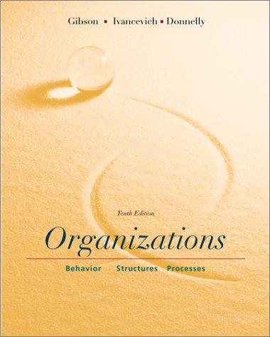 Beispielbild fr Organizations: Behavior, Structure, Processes zum Verkauf von dsmbooks