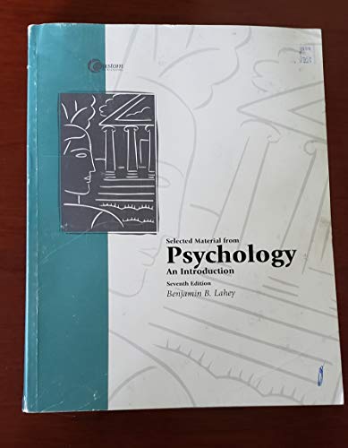 9780072509441: Selected Material From Psychology, An Introduction (Special Seventh Edition for University of Northern Colorado)