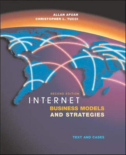 Imagen de archivo de Internet Business Models and Strategies: Text and Cases a la venta por BookHolders