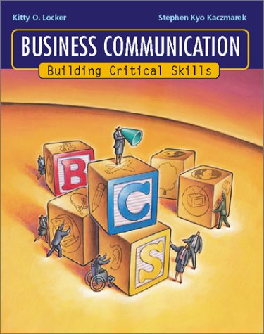 Imagen de archivo de Business Communication: Building Critical Skills a la venta por a2zbooks