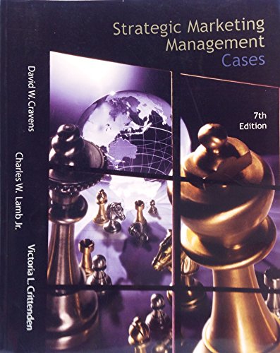 Imagen de archivo de Strategic Marketing Management Cases w/Excel Spreadsheets a la venta por HPB-Red