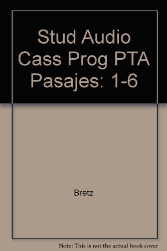 Student Audiocassette Program Part A t/a Pasajes (9780072519846) by Bretz, Mary Lee; Dvorak, Trisha; Kirschner, Carl