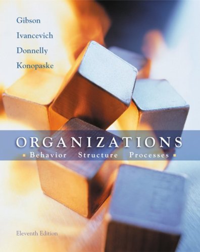 Beispielbild fr Organizations : Behavior, Structure, Processes zum Verkauf von Better World Books