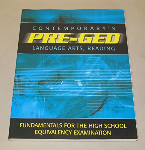 9780072527599: Contemporarys Pre-Ged: Language Arts, Reading