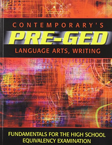 Stock image for Contemporary's Pre-Ged Language Arts, Writing (Pre-GED Satellite Book) for sale by Books of the Smoky Mountains