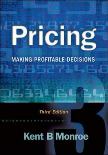 Beispielbild fr Pricing: Making Profitable Decisions zum Verkauf von Book Deals