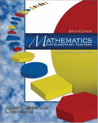 Imagen de archivo de Mathematics for Elementary Teachers: A Conceptual Approach (6th Edition) a la venta por SecondSale