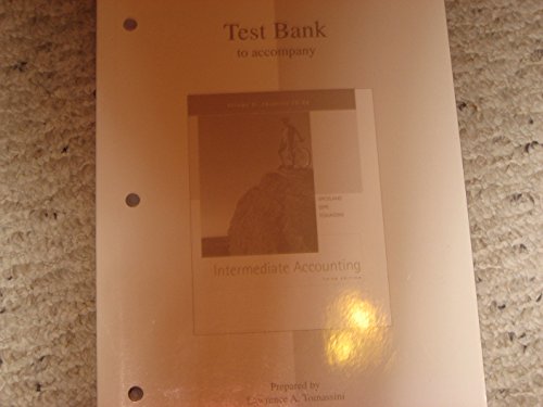 9780072534832: Test Bank Volume 2 to Accompany Intermediate Accounting