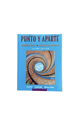 9780072535778: Instructor's Edition: IE Punto Y Aparte