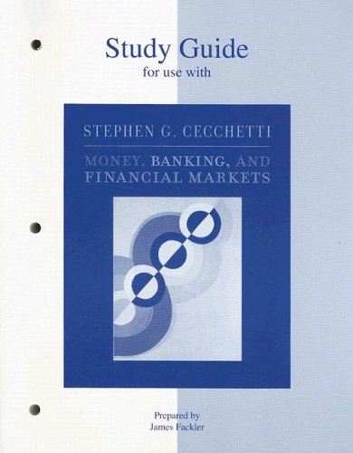 Beispielbild fr Study Guide to accompany Money, Banking, and Financial Markets zum Verkauf von HPB-Red
