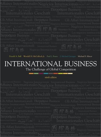 Beispielbild fr International Business : The Challenge of Global Competition zum Verkauf von Better World Books