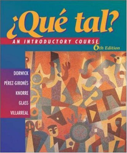 Beispielbild fr Que tal? An Introductory Course with Listening Comprehension Audio CD and Video on CD (Student Edition) zum Verkauf von GF Books, Inc.