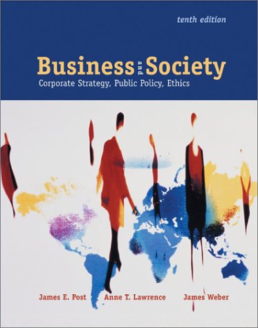 Imagen de archivo de Business & Society: Corporate Strategy, Public Policy, and Ethics with PowerWeb a la venta por dsmbooks