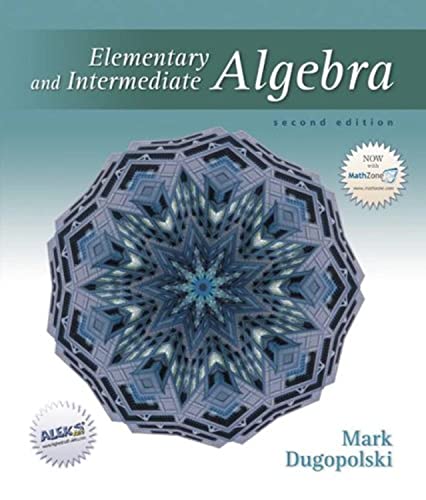 Stock image for Elementary and Intermediate Algebra for sale by BookHolders