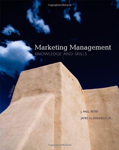 9780072552171: Marketing Management: Knowledge and Skills