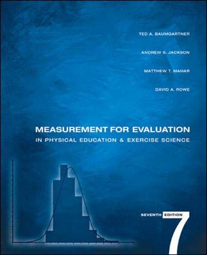 9780072552485: Measurement for Evaluation in Physical Education and Exercise Science
