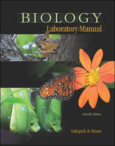 Biology Laboratory Manual (9780072552874) by Vodopich, Darrell S; Moore, Randy; Vodopich, Darrell