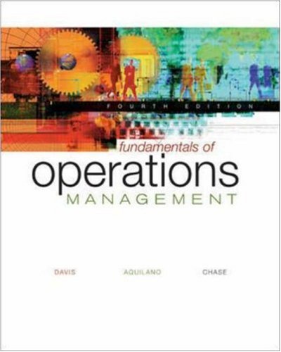 Fundamentals of Operations Management with Student CD-Rom (9780072554571) by Davis, Mark M.; Aquilano, Nicholas J.; Chase, Richard B.